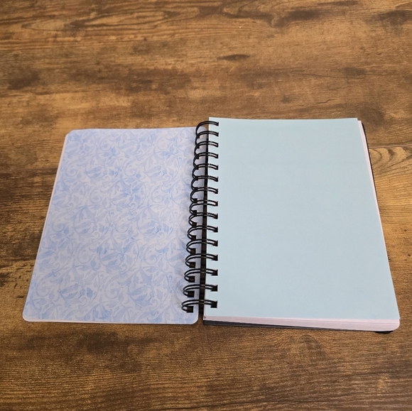 3/$15 Never Used Purple Butterfly Spiral Notebook Psalm 91:11 - Picture 5 of 8